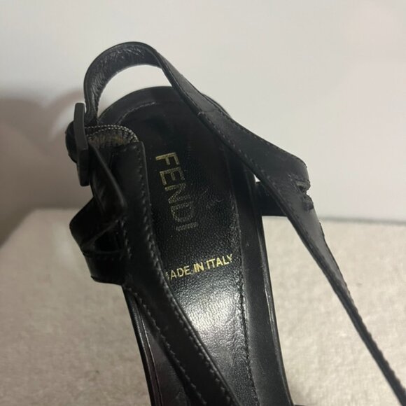 Fendi black strappy heels - Picture 7 of 9